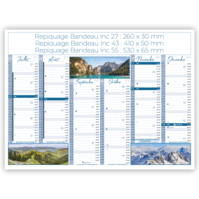 Calendrier Thématique MONTAGNES - Image 2