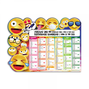 Calendrier Découpé EMOTICONS