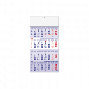 Calendrier Triptyque Feuillets INT 2 BASIC 4M