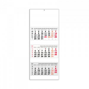Calendrier Triptyque Feuillets INT 3 LUXE 3M